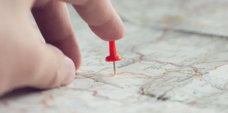 pinezka na&nbsp;mapie